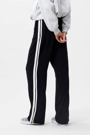 straight high waist broek