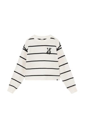 gestreepte sweater wit