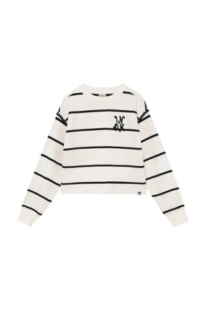 gestreepte sweater wit