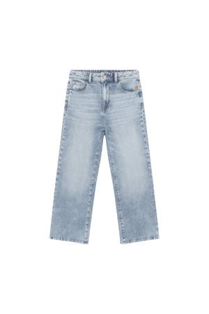 high waist wide leg jeans light blue denim