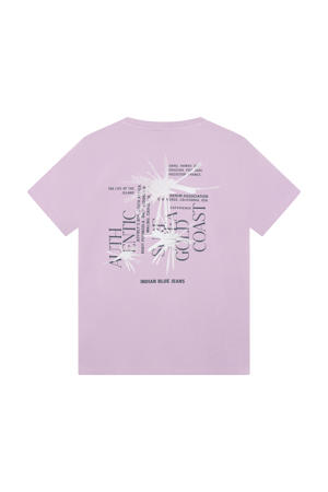 T-shirt met backprint lila
