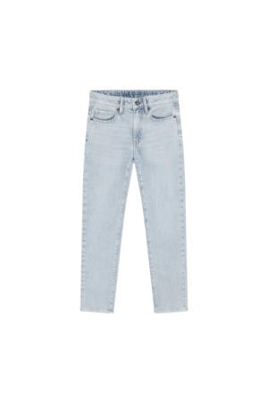straight leg jeans light blue denim