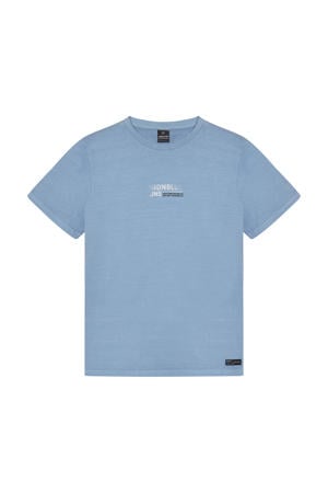 T-shirt met backprint blauw