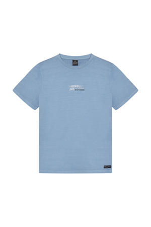 T-shirt met backprint blauw