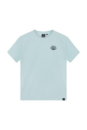 T-shirt met backprint lichtblauw