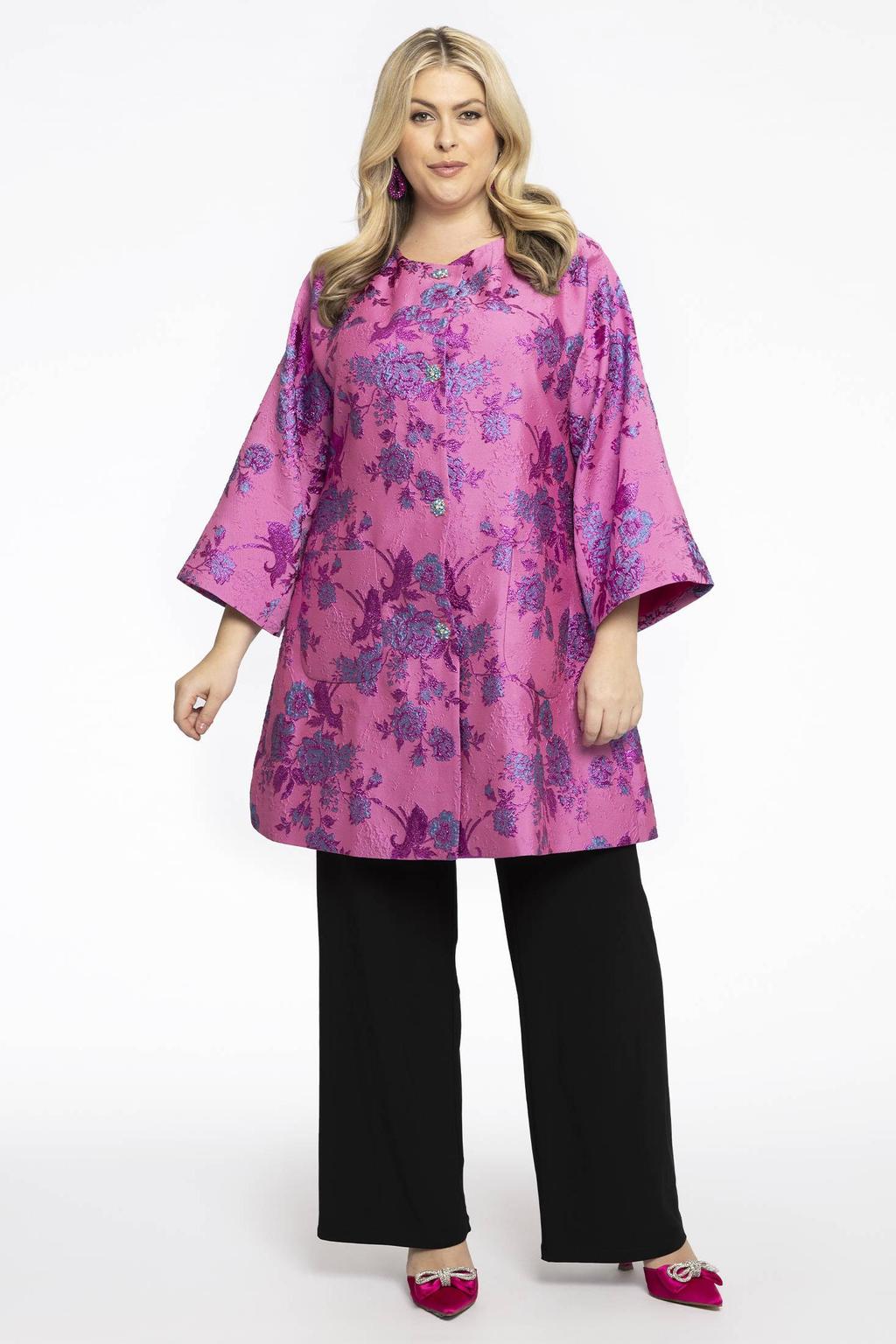 YOEK jas Plus Size - roze