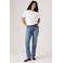 Levi's 314 high waist straight leg jeans medium blue denim