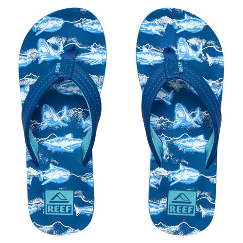Reef Kids Ahi teenslippers blauw