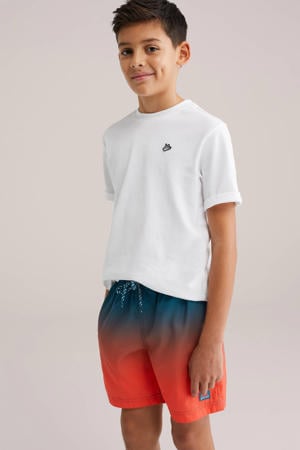 zwemshort rood/blauw