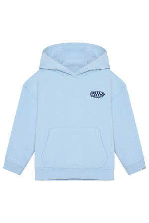 hoodie met backprint lichtblauw