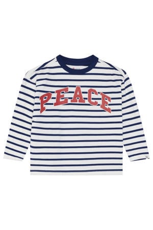 gestreepte longsleeve blauw