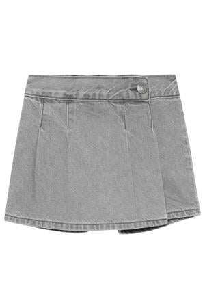 denim skort grey denim