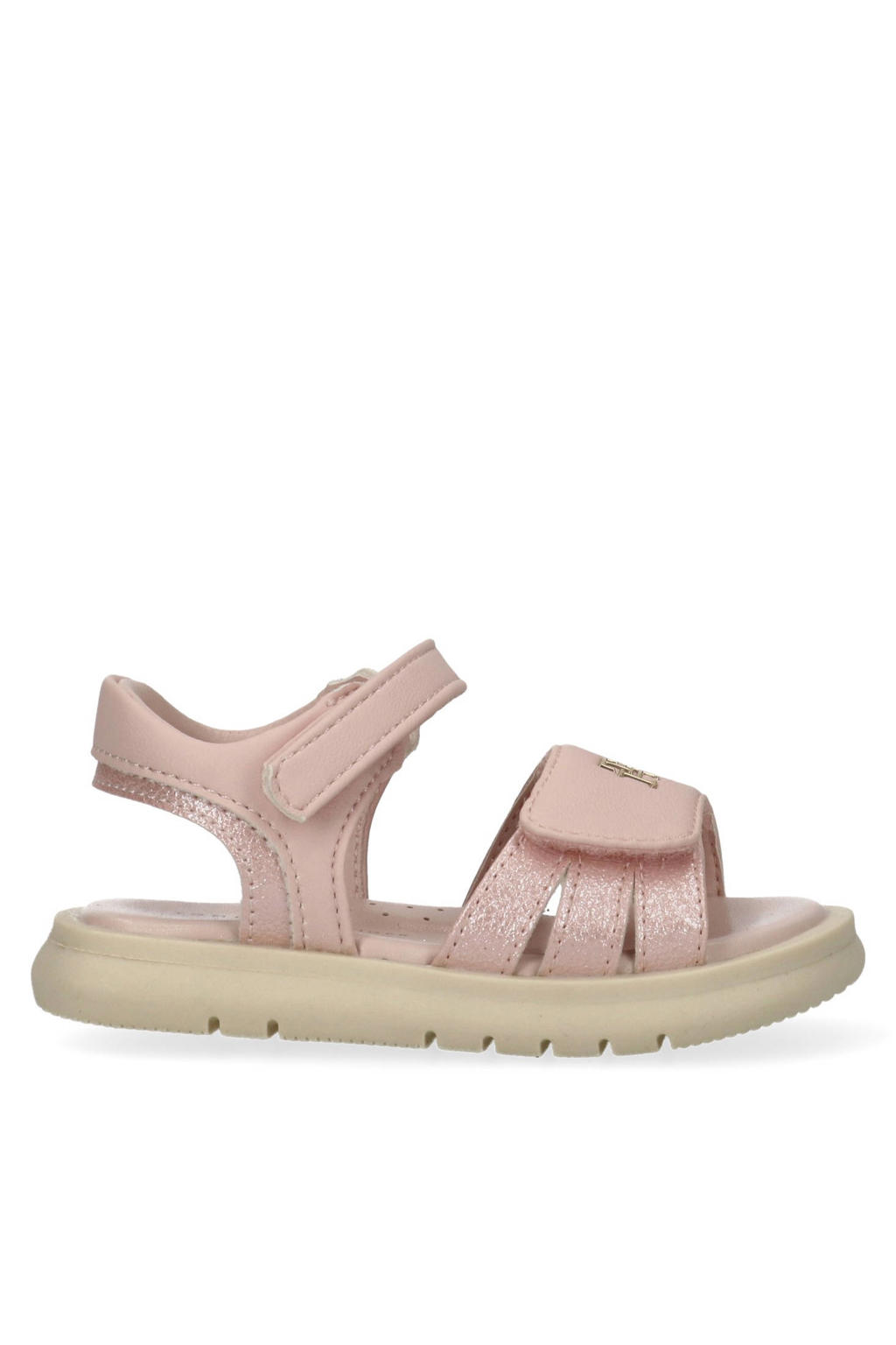 Roze meisjes Tommy Hilfiger sandalen van 100% imitatieleer met klittenband
