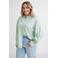 GREAT LOOKS blouse met strepenprint groen/wit
