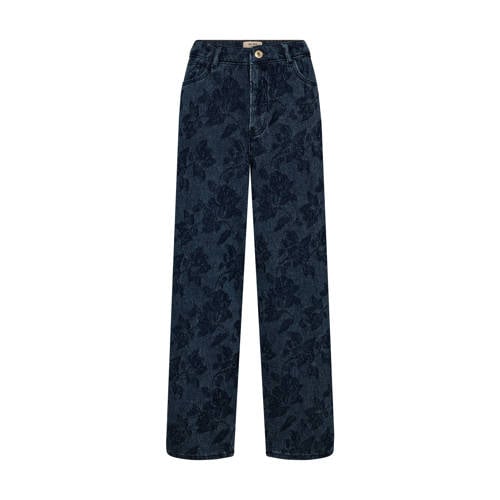 Mos Mosh wide leg jeans wide leg jeans dark blue denim afbeelding