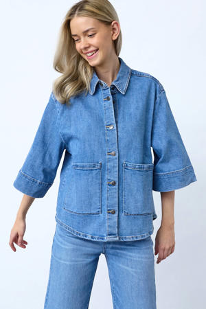 blouse medium blue denim