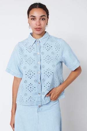 blouse lichtblauw