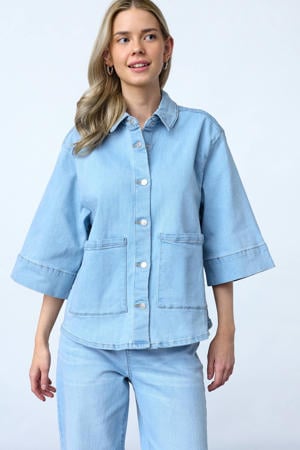 blouse light blue denim