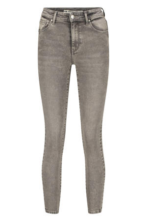 high waist skinny jeans grey denim