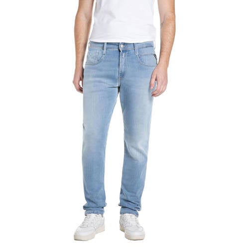 REPLAY slim fit jeans light blue denim afbeelding