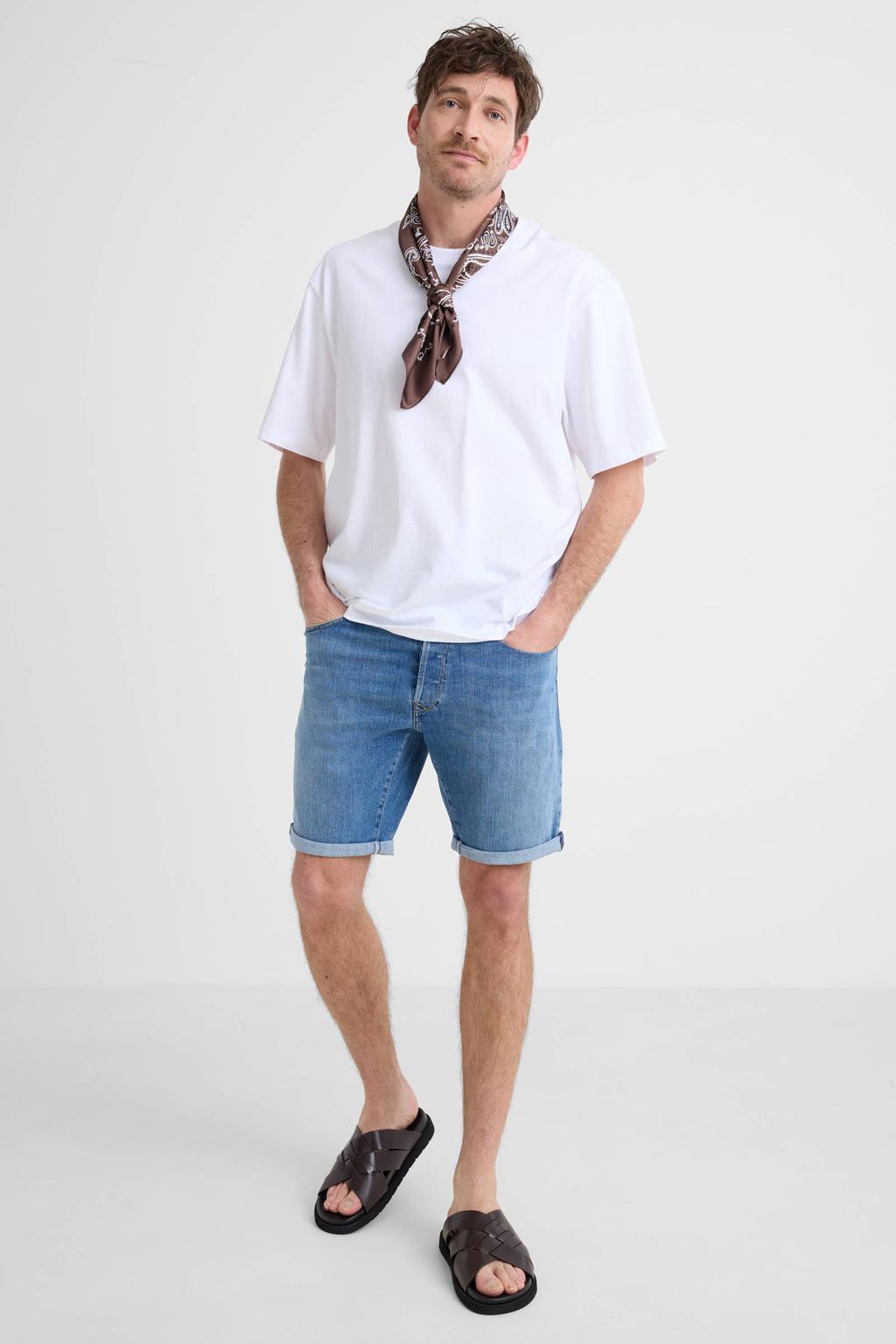 REPLAY denim slim short blauw