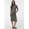 MAMALICIOUS zwangerschaps maxi jurk rib gebreid groen