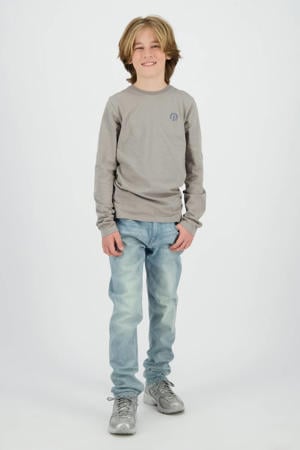 straight leg jeans light blue denim