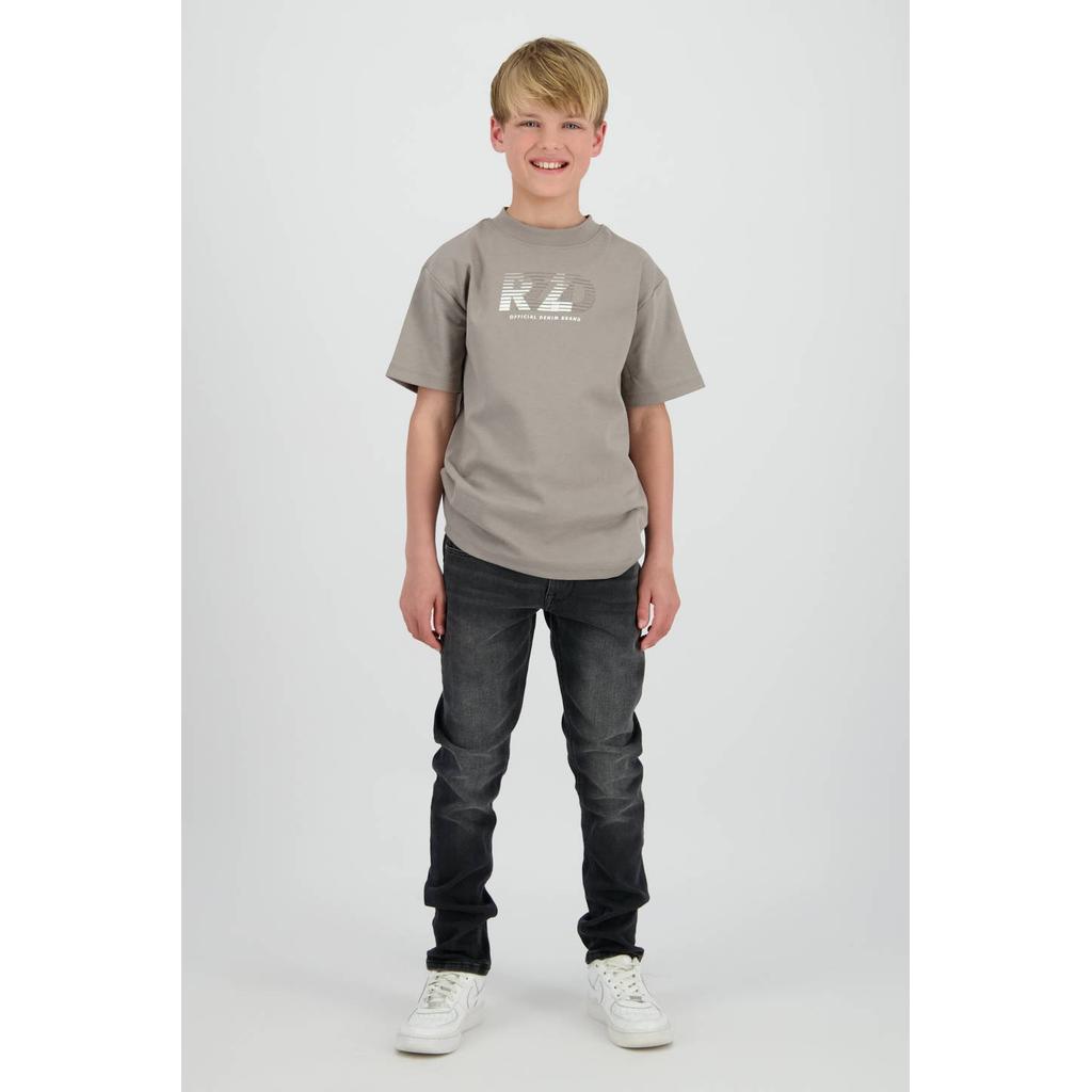 Black denim jongens Raizzed slim fit jeans black van katoen met regular waist en effen