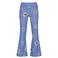 Raizzed gebloemde flared broek lila