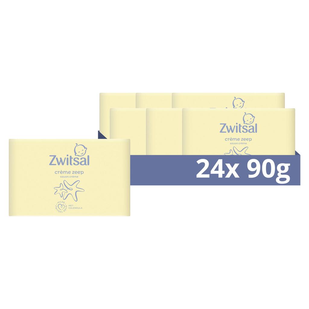 Zwitsal crème zeepblok - 24 x 90 g