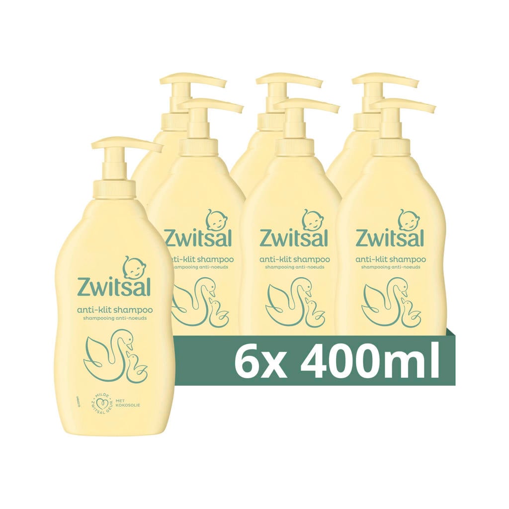 Zwitsal anti-klit shampoo - 6 x 400 ml