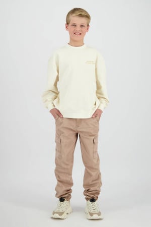 sweater met backprint wit