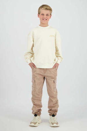 sweater met backprint wit