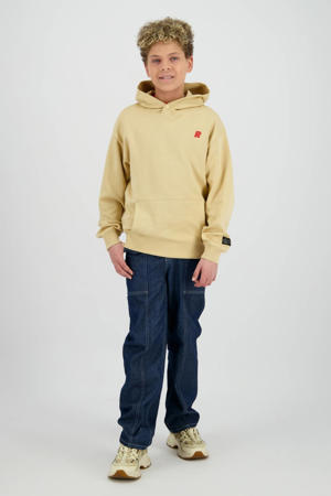 hoodie met backprint beige