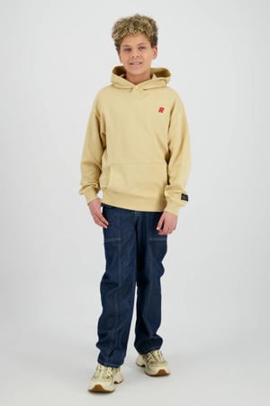 hoodie met backprint beige