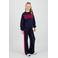 Raizzed wide leg casual broek donkerblauw