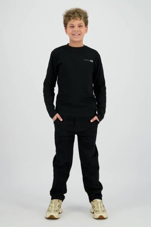 longsleeve met backprint zwart