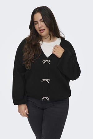 vest zwart gebreid