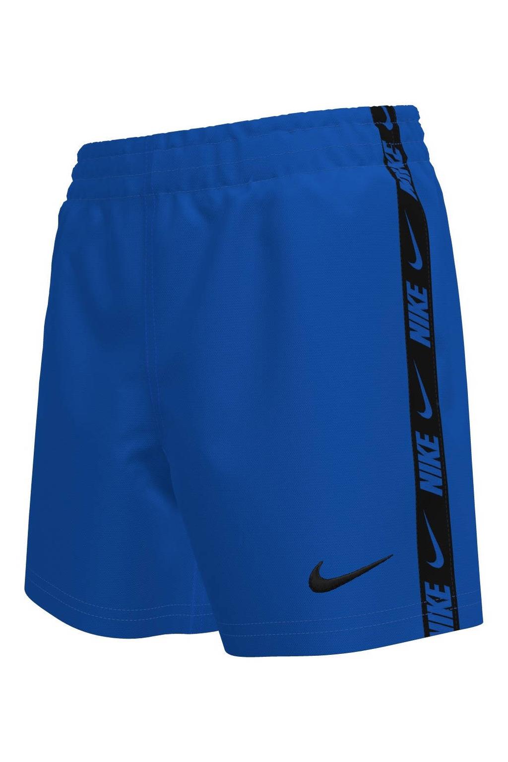 Nike zwemshort Breaker Logo Tape 4" Volley blauw