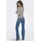 ONLY gestreepte pullover rib gebreid