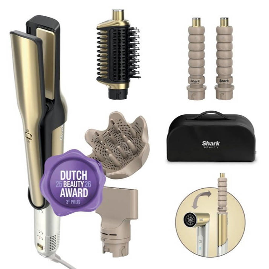 Shark Glam Multistyler - 5-in-1 - voor steil, golvend & krullend haar föhn - HD6052SEU
