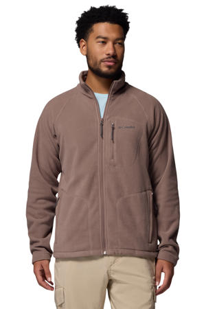 fleece vest bruin