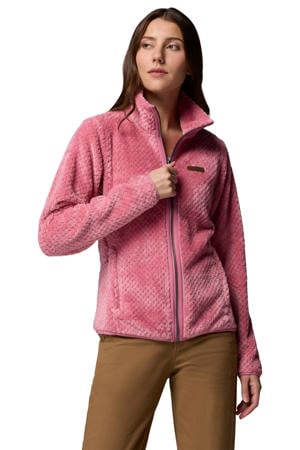 fleece outdoor vest roze