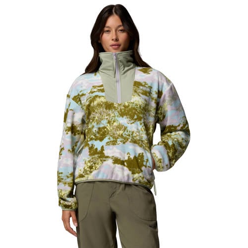 Columbia fleece trui groen/blauw/lila afbeelding