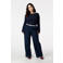 MS Mode top donkerblauw flared mouwen
