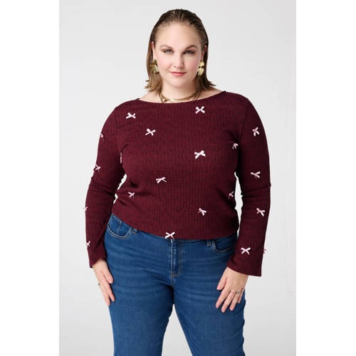 MS Mode top donkerrood afbeelding