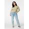 MS Mode top groen flared mouwen