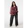 MS Mode blouse met paisley print donkerrood