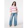 MS Mode gestreepte pullover ecru