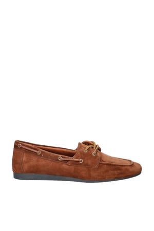 Hillary suède bootschoenen cognac